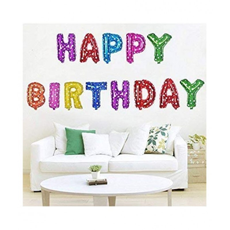 Happy Birthday Letters Foil Toy Balloons