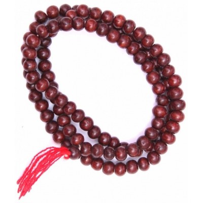 Happy Starstell 108 Beads Red Wooden Mala