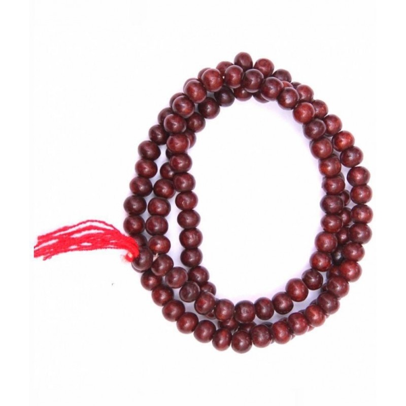 Happy Starstell 108 Beads Red Wooden Mala