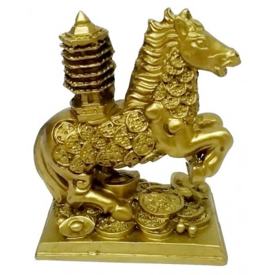Happy Starstell Fengshui Wealth Horse with Education Tower