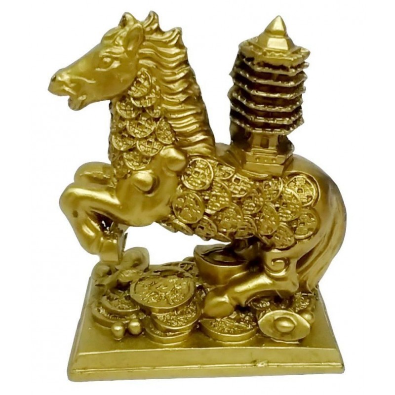 Happy Starstell Fengshui Wealth Horse with Education Tower