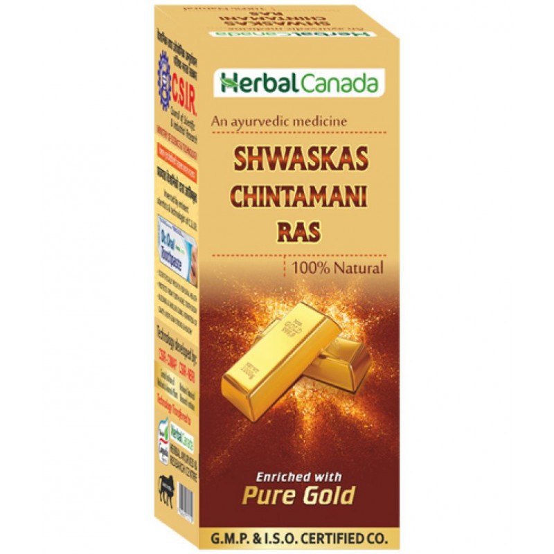 Harc Herbal Canada Shwaskas chintaman Ras Tablet 25 No's pack of 1|100% Natural Products