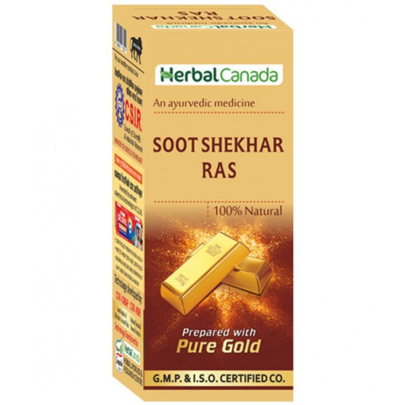 Harc Herbal Canada Soot Sekhar Ras Tablet 25 No's pack of 1|100% Natural Products