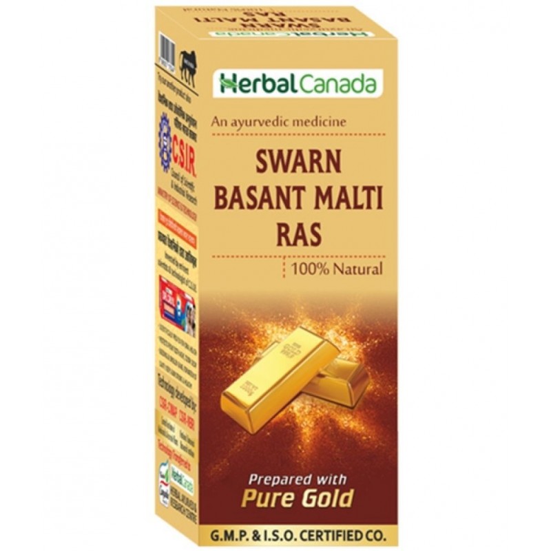 Harc Herbal Canada Swarn Basantmalti Ras Tablet 50 No's pack of 1|100% Natural Products