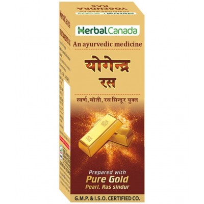 Harc Herbal Canada Yogendra Ras Tablet 25 No's pack of 1|100% Natural Products