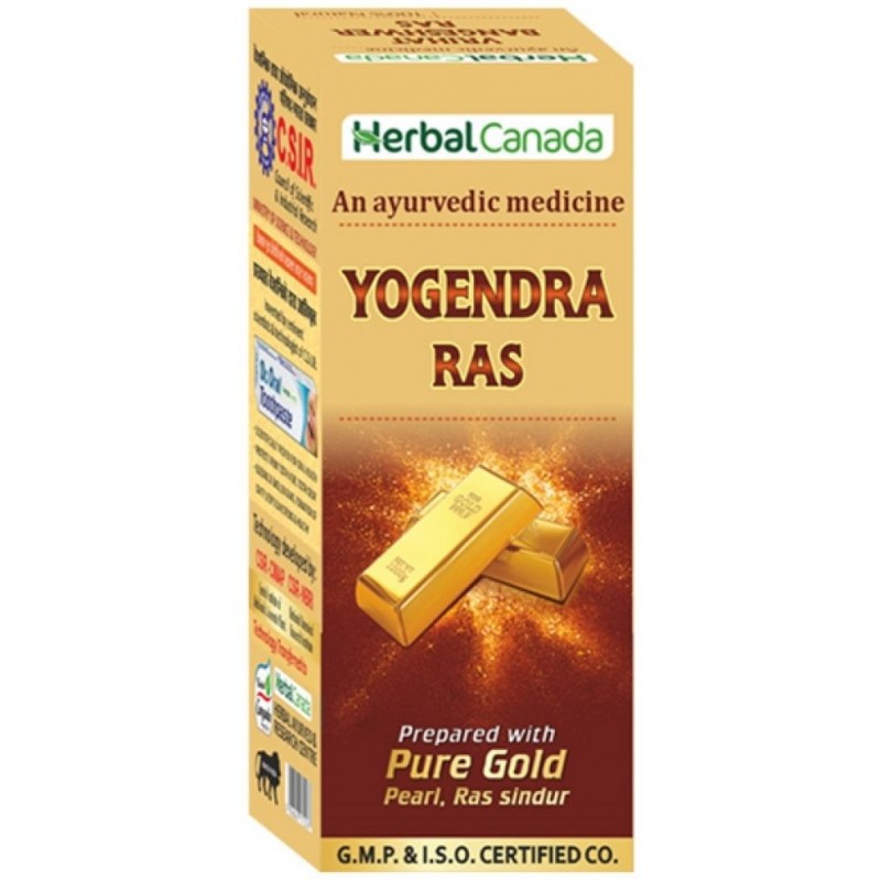 Harc Herbal Canada Yogendra Ras Tablet 25 No's pack of 1|100% Natural Products