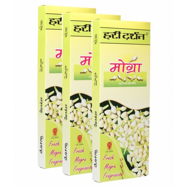 Hari Darshan Eco Fresh Mogra  Agarbatti 60 Sticks in Each - Pack of 3