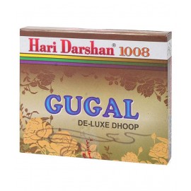 Hari Darshan Gugal Delux Pooja Dhoop | Incense Cones Pure and Natural Pollution Free - Pack of 12, 16 Sticks in Each