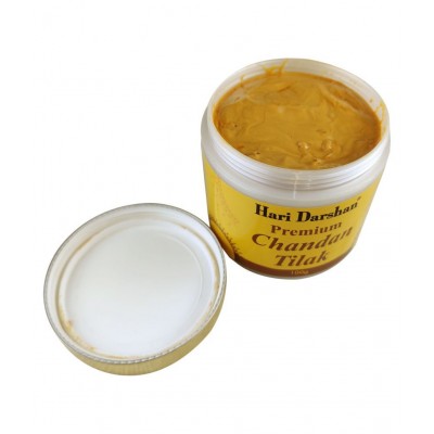 Hari Darshan Premium Chandan Tilak -100g | Pure Chandan Tilak Past Made with Pure Sandalwood, Saffron and Rose Water