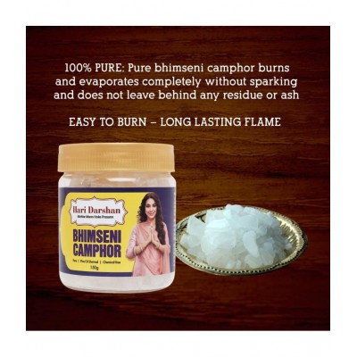Hari Darshan Pure Bhimseni Camphor (150g) Hari Darshan Pure Bhimseni Camphor (150g)
