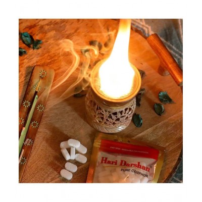 Hari Darshan Pure Camphor |Best for Puja and Meditation| - Pack of 2 ( 50g each)