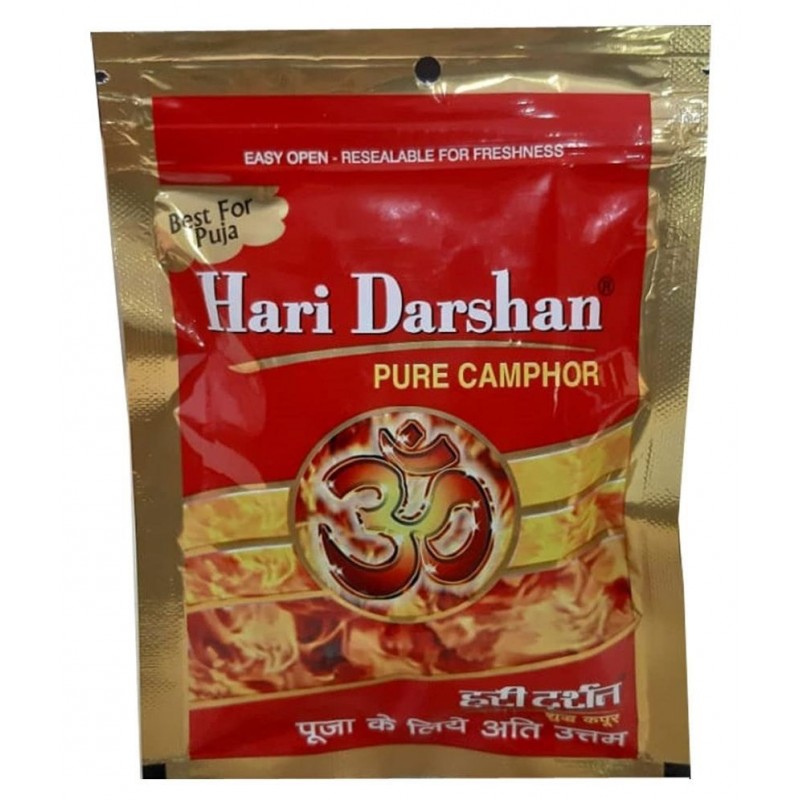 Hari Darshan Pure Camphor |Best for Puja and Meditation| - Pack of 2 ( 50g each)