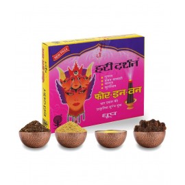 Hari Darshan Pure Four in One Dhoop Combo of 4 Different Fragrances (16 Sticks, Pack of 12) Four Fragrances