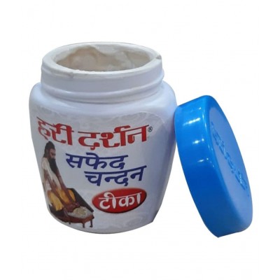 Hari Darshan White Chandan Tika -40g ( Pack of 6)