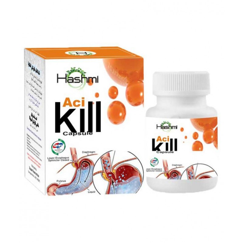 Hashmi Acikill Capsules | Help in Acidity and Gas Problem (20 Capsules) Pack Of 1
