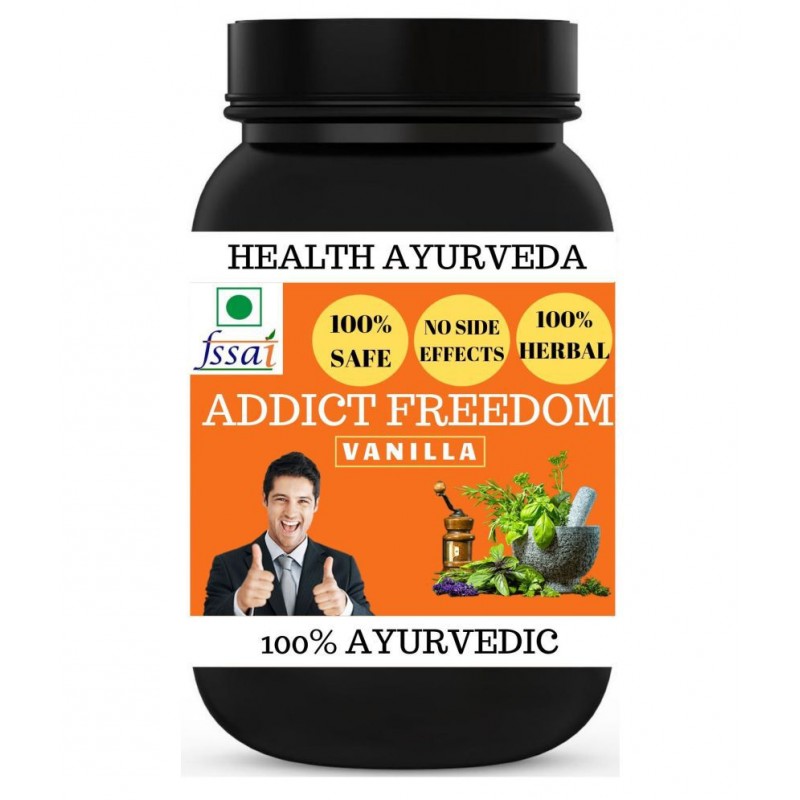 Health Ayurveda Addict Freedom Vanilla Flavour Powder 100 gm Pack Of 1