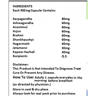 Health Ayurveda BP Control Plus | Ayurvedic BP Control Capsule 60 no.s Pack Of 2