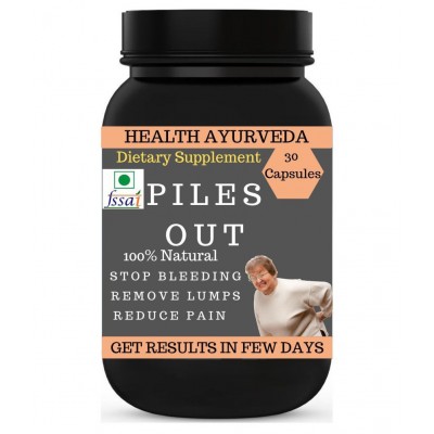 Health Ayurveda Piles Out | Ayurvedic Piles Cure Capsule 30 no.s Pack Of 1