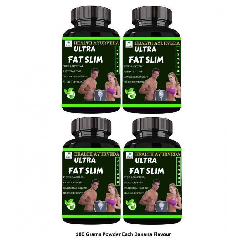 Health Ayurveda Ultra Fat Slim | Fat Cutter Powder 400 gm Pack Of 4
