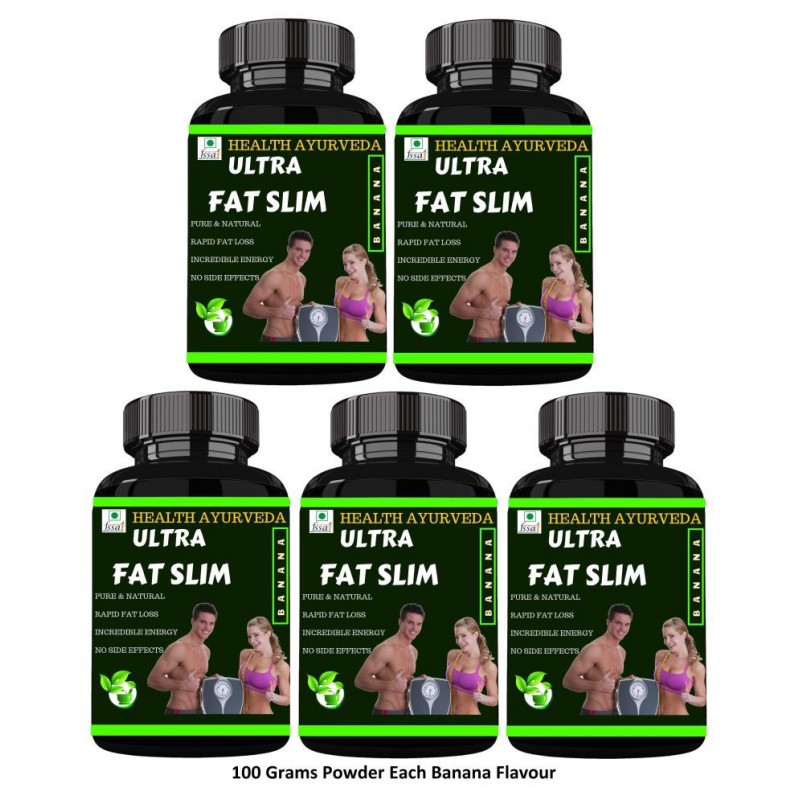 Health Ayurveda Ultra Fat Slim | Fat Cutter Powder 500 gm Pack Of 5