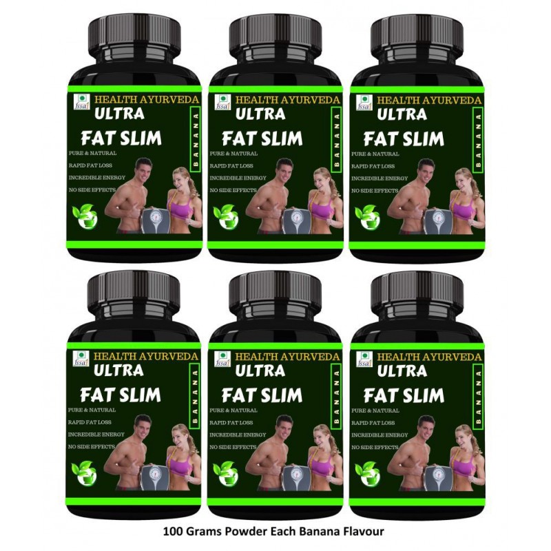 Health Ayurveda Ultra Fat Slim | Fat Cutter Powder 600 gm Pack Of 6