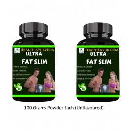 Health Ayurveda Ultra Fat Slim | Weight Loss Powder 200 gm Pack Of 2