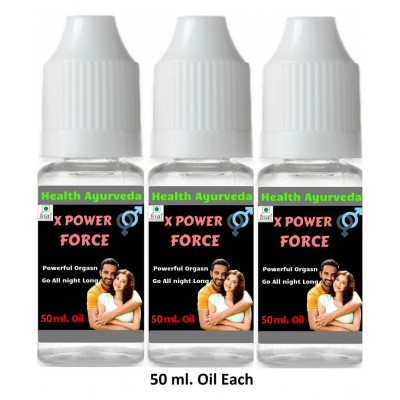 Health Ayurveda X Power Force Stamina Power Oil 150 ml Pack of 3