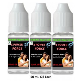 Health Ayurveda X Power Force Stamina Power Oil 150 ml Pack of 3
