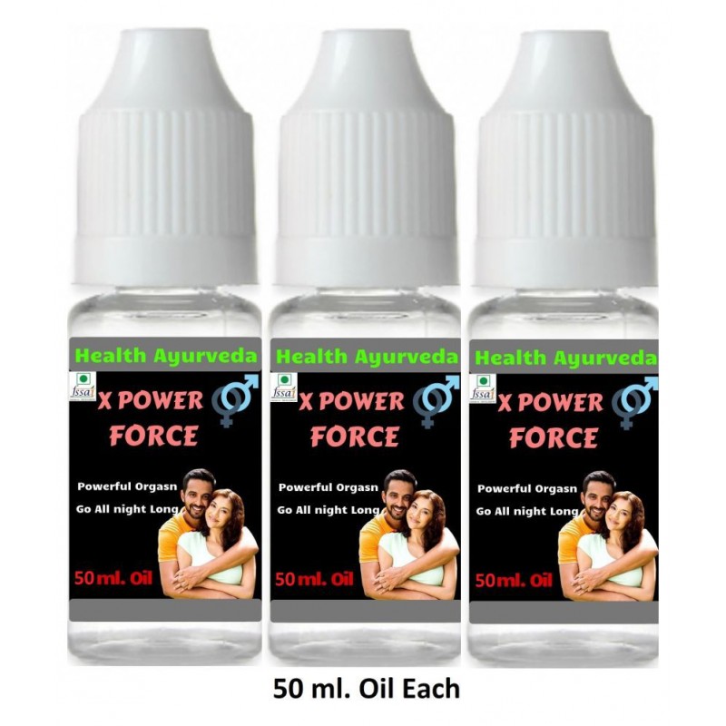 Health Ayurveda X Power Force Stamina Power Oil 150 ml Pack of 3