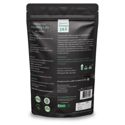 Health Horizons Ayurvedic Sativa Hemp Powder 150gm Ayurvedic Hemp Powder