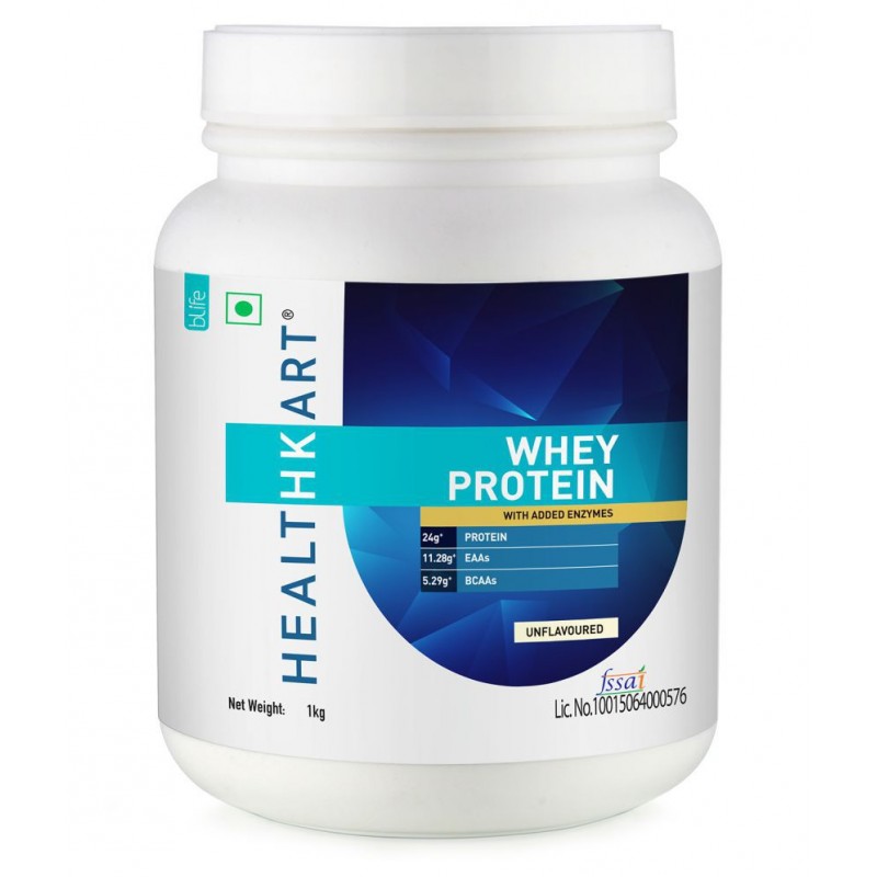 HealthKart 100% Pure Whey Protein- Unflavoured 1Kg