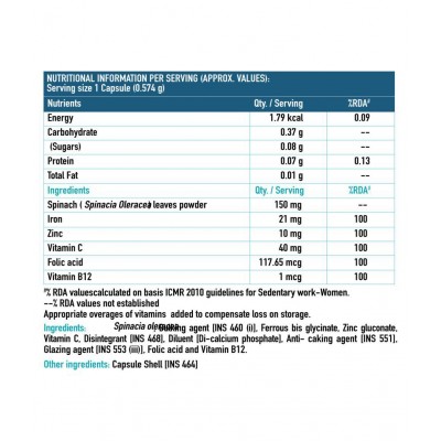 HealthKart HK Vitals Biotin 60 tablets + Iron Folic,Unflavoured (Pack of 2)