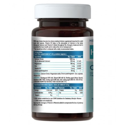 HealthKart HK Vitals Calcium + Magnesium + Zinc Tablets with Vitamin D3, Calcium Supplement, 60 Tablets HealthKart HK Vitals Calcium + Magnesium + Zinc Tablets with Vitamin D3, Calcium Supplement, 60 Tablets