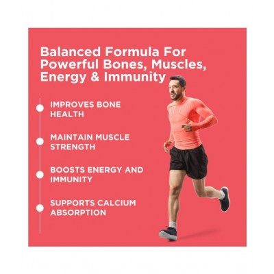 HealthKart HK Vitals Calcium + Magnesium + Zinc Tablets with Vitamin D3, Calcium Supplement, 90 Tablets HealthKart HK Vitals Calcium + Magnesium + Zinc Tablets with Vitamin D3, Calcium Supplement, 90 Tablets