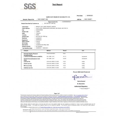 HealthKart HK Vitals Fish Oil Capsule, (1000mg Omega 3 with 180 mg EPA & 120 mg DHA), for Brain, Heart, Eyes, and Joints Health, 90 Omega 3 Fish Oil Capsules