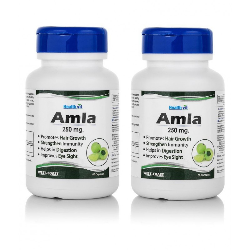 HealthVit Amda Amla Powder 250mg Capsule 60 no.s Pack Of 2