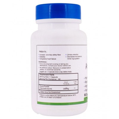 HealthVit Arjunavit Arjuna Powder 250 mg 60 Capsules