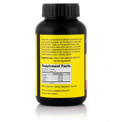 HealthVit BCAA (2:1:1) 1000mg - 60 Capsules 60 no.s