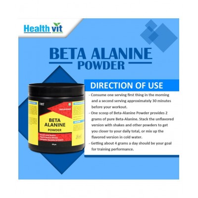 HealthVit Beta Alanine Powder-200 gm 200 gm