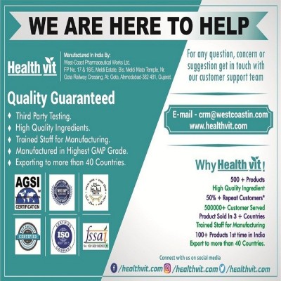 HealthVit Eyevitan Bilberry , Lutein & Zeaxanthin 60 no.s Vitamins Tablets