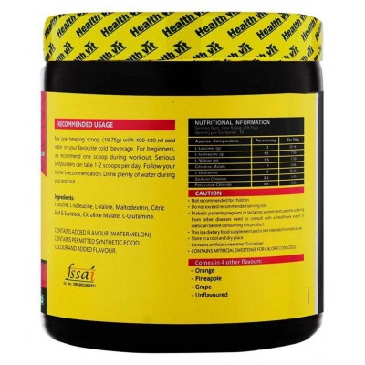 HealthVit Fitness BCAA 6000, 200 Tangy Orange 200 gm
