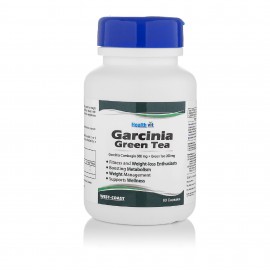 HealthVit Garcinia Cambogia + Green Tea 500mg Extract 500 mg Unflavoured