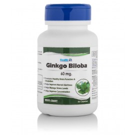 HealthVit Ginkgo Biloba 60mg Capsule 60 no.s