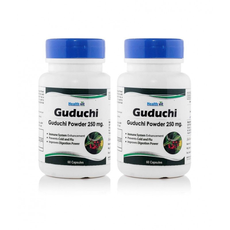 HealthVit Guduchi Powder 250 mg 60 Capsules (Pack Of 2)