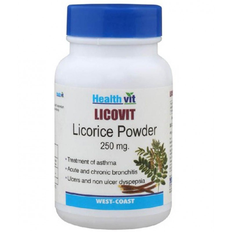 HealthVit LICOVIT Licorice powder 250 mg 60 Capsules
