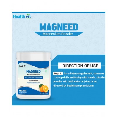 HealthVit Magneed Magnesium Powder Health Drink 300 gm