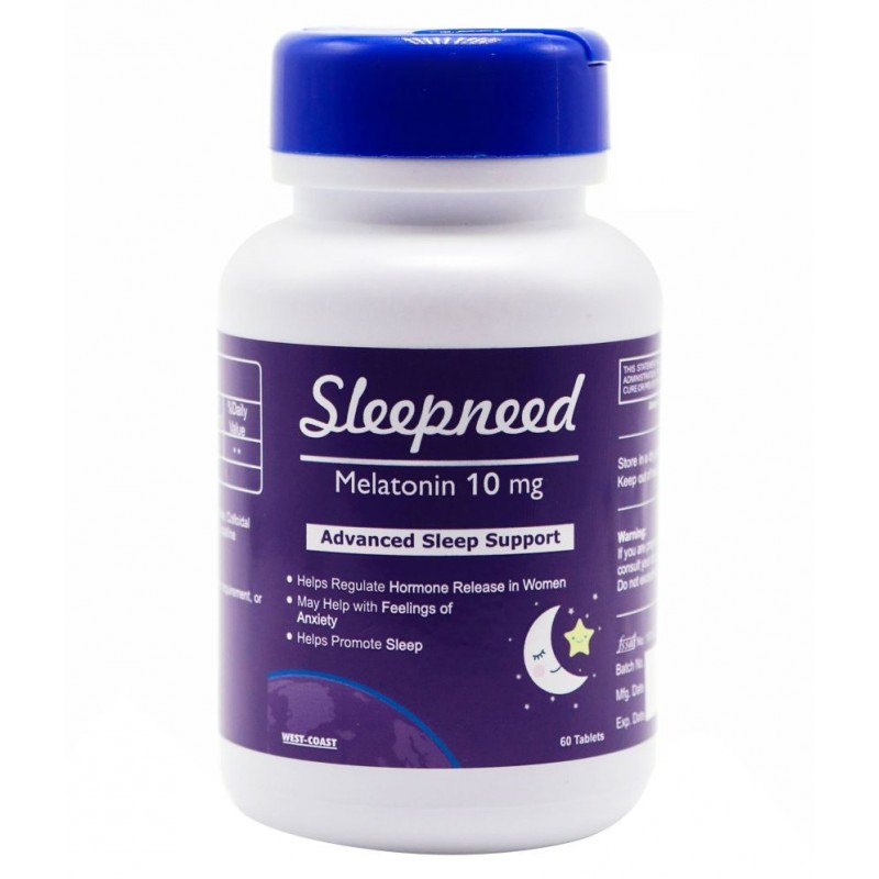 HealthVit Sleepneed Melatonin 10 mg Advanced Sleep Support - 60 Tablets 60 no.s Vitamins Tablets