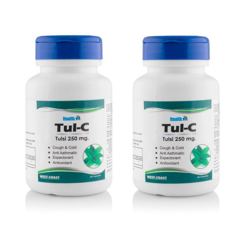 HealthVit Tul - C Tulsi powder 250 mg Capsule 60 mg