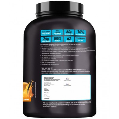 HealthXP -  Whey Ripped  Whey Protein Powder ( 2 kg , Mango - Flavour )