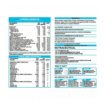 HealthXP  Iso Cool Whey Isolate & Hydrolysate  2 kg